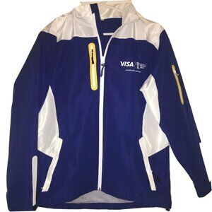 2018 FIFA Jacket Men's Medium World Cup Russia Visa Windbreaker Hood Removable